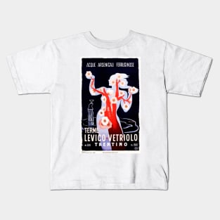 LEVICO VETRIOLO TRENTINO Art Deco Advertisement Vintage Italy Travel Kids T-Shirt